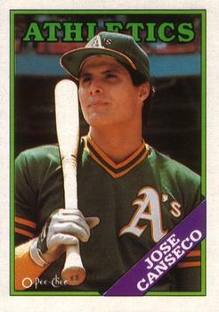 1988 O-Pee-Chee Baseball Cards 370     Jose Canseco